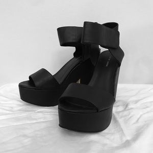 chunky platform high heel shoes